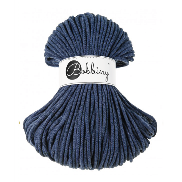 Yarns made from recycled cotton Bobbiny Premium cord 5mm Bobbiny